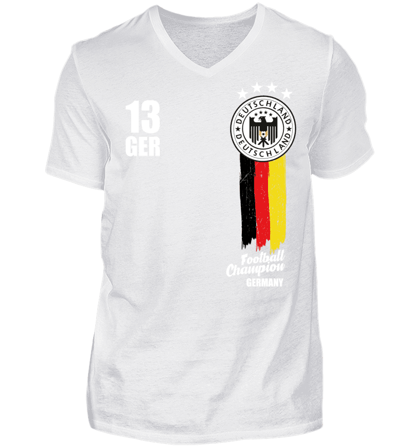 Men T-shirt with V-Neck