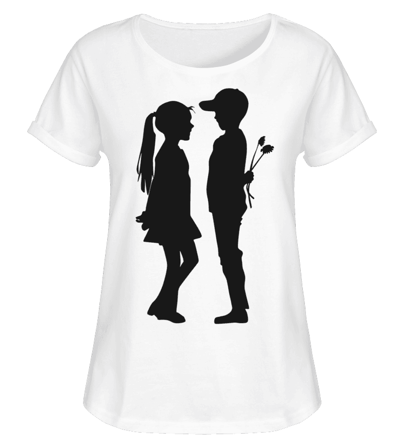 Women Rolled Sleeve T-shirt