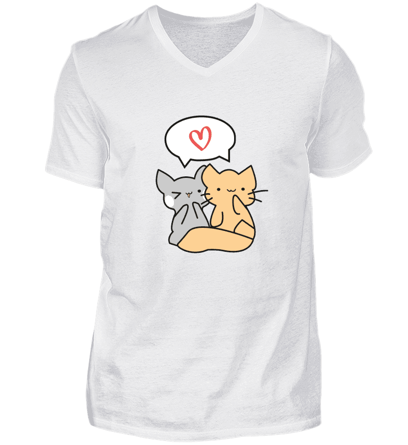 Men T-shirt with V-Neck