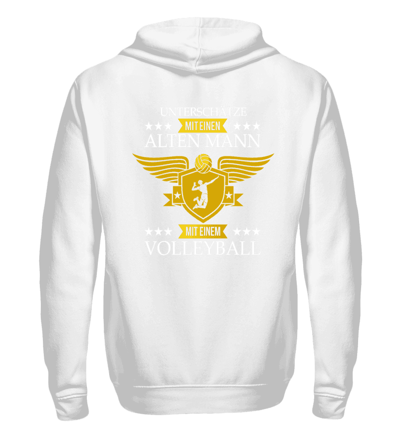 Zip up hoodie with print on the backside