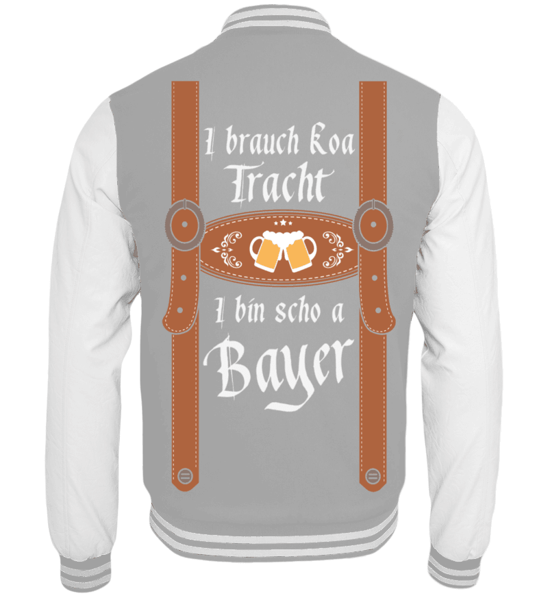 College Jacket with print on the backside