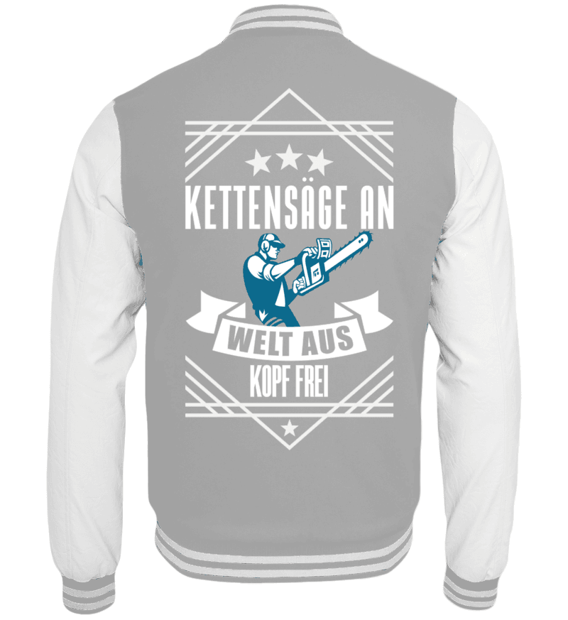 College Jacket with print on the backside