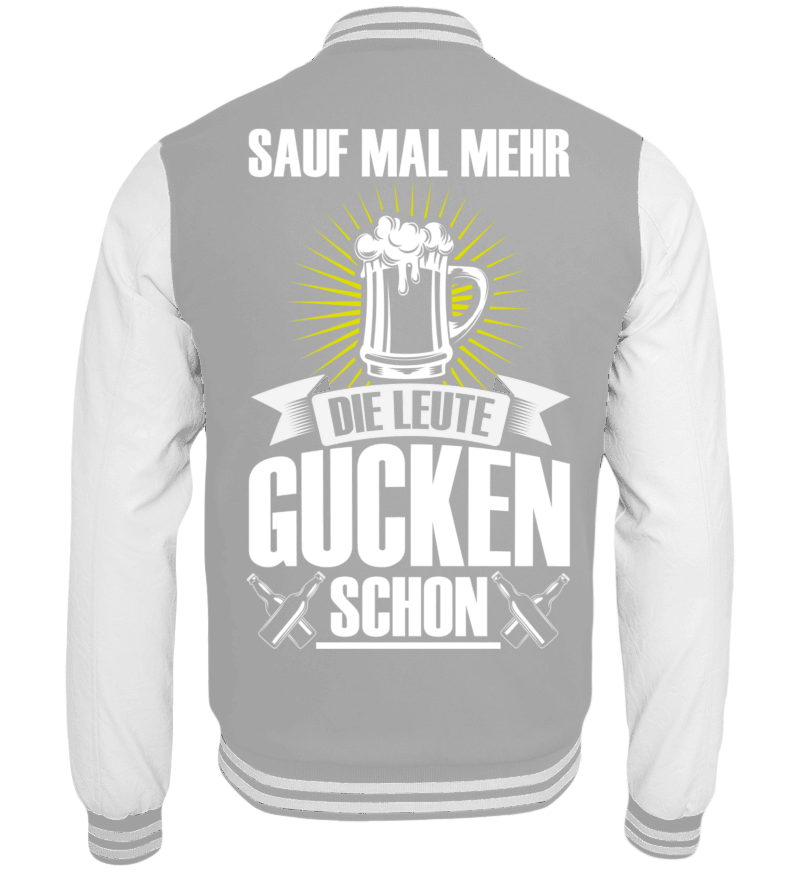 College Jacket with print on the backside