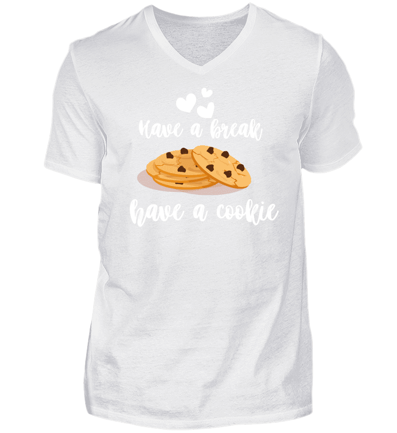 Men T-shirt with V-Neck