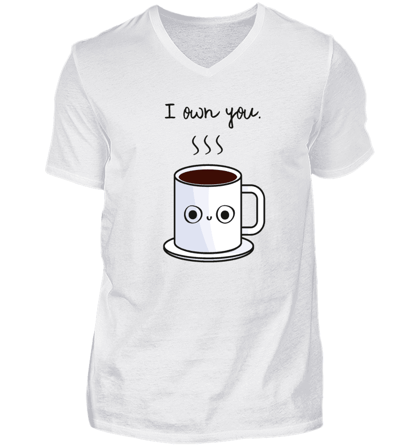 Men T-shirt with V-Neck