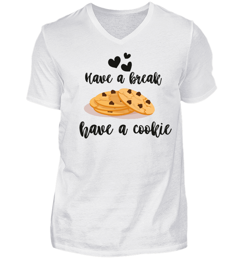 Men T-shirt with V-Neck