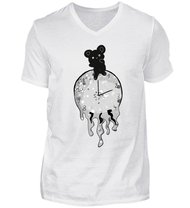 Men T-shirt with V-Neck