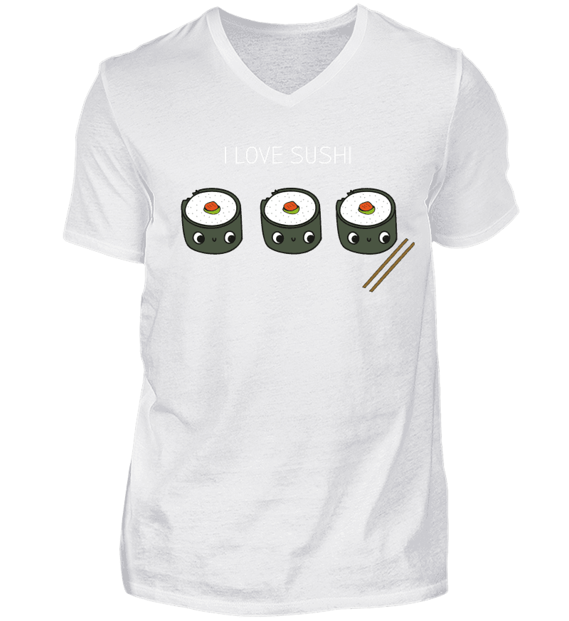 Men T-shirt with V-Neck
