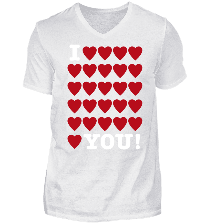 Men T-shirt with V-Neck