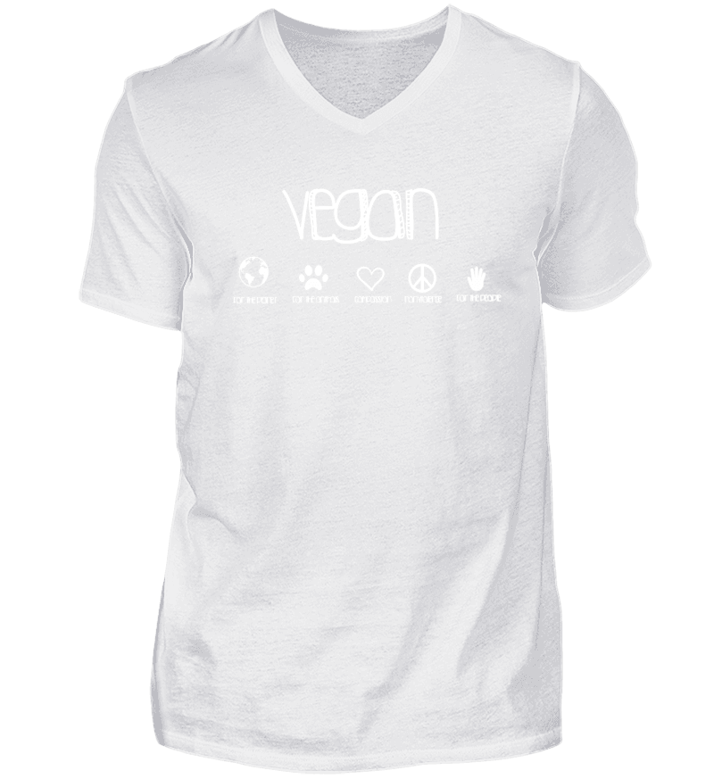 Men T-shirt with V-Neck