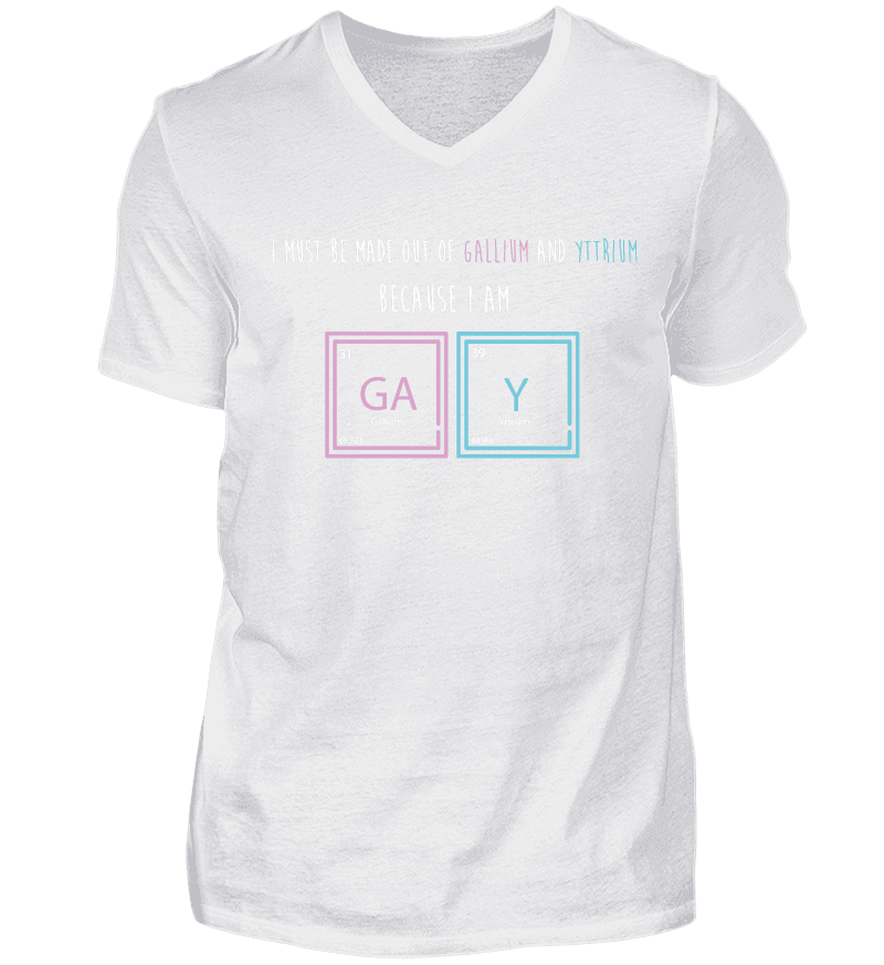 Men T-shirt with V-Neck