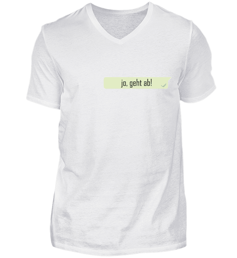 Men T-shirt with V-Neck
