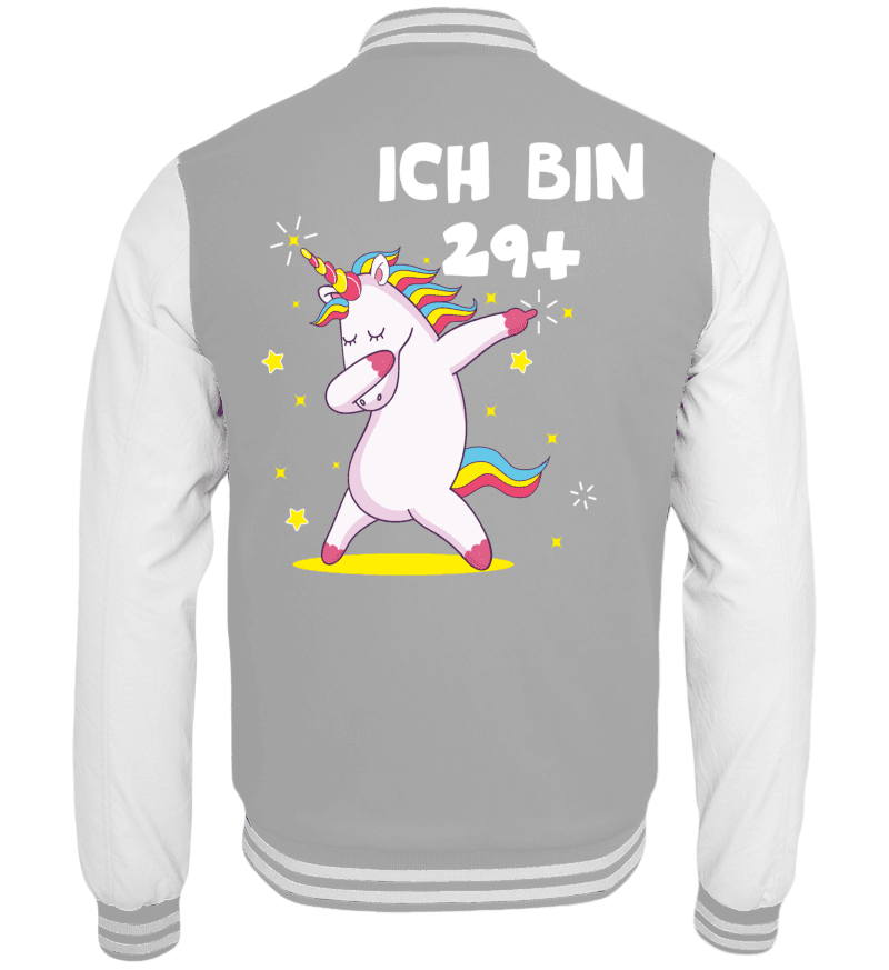 College Jacket with print on the backside