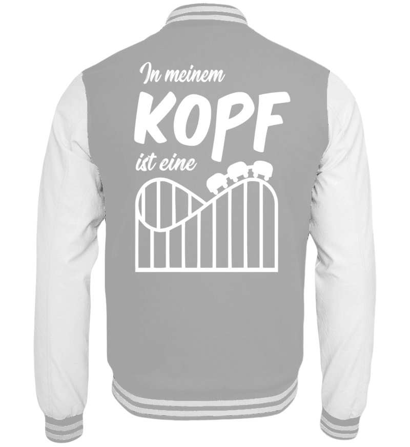 College Jacket with print on the backside