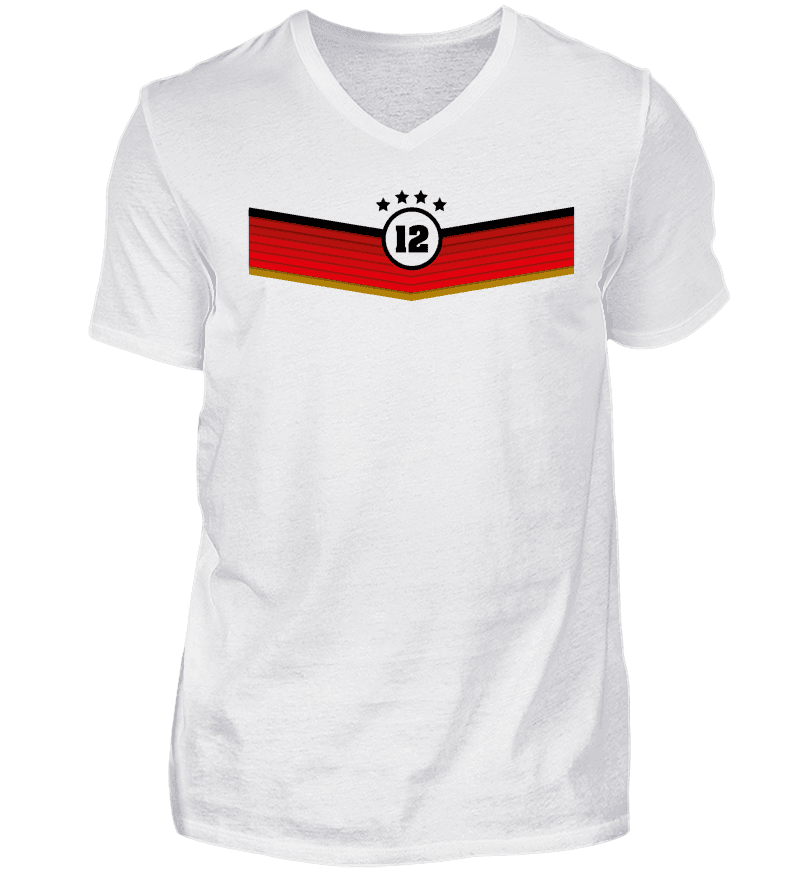 Men T-shirt with V-Neck