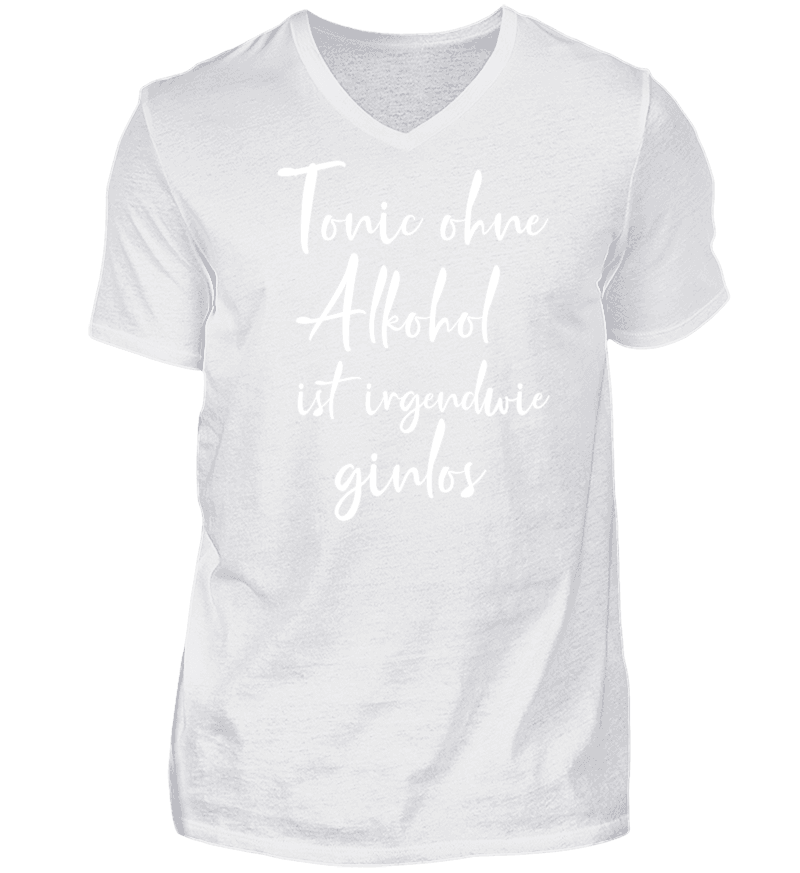 Men T-shirt with V-Neck