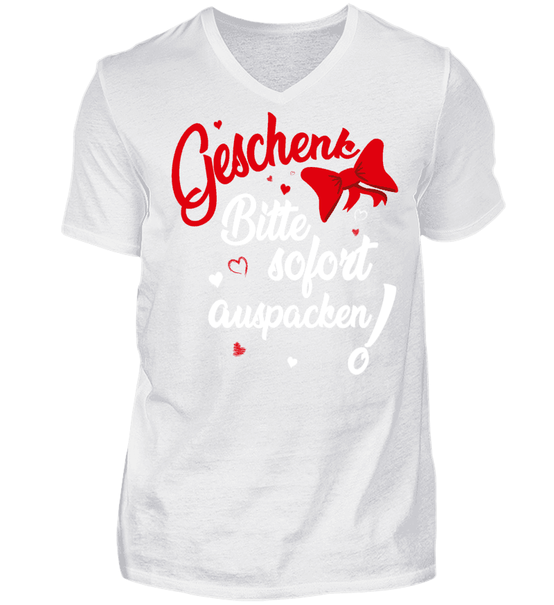 Men T-shirt with V-Neck