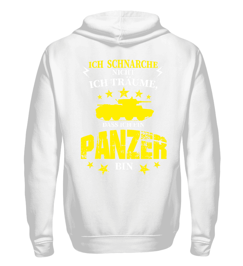 Zip up hoodie with print on the backside