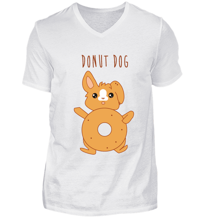 Men T-shirt with V-Neck