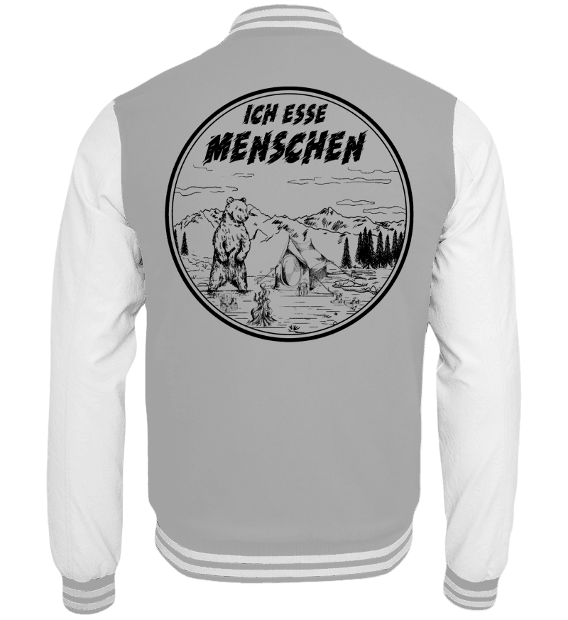College Jacket with print on the backside