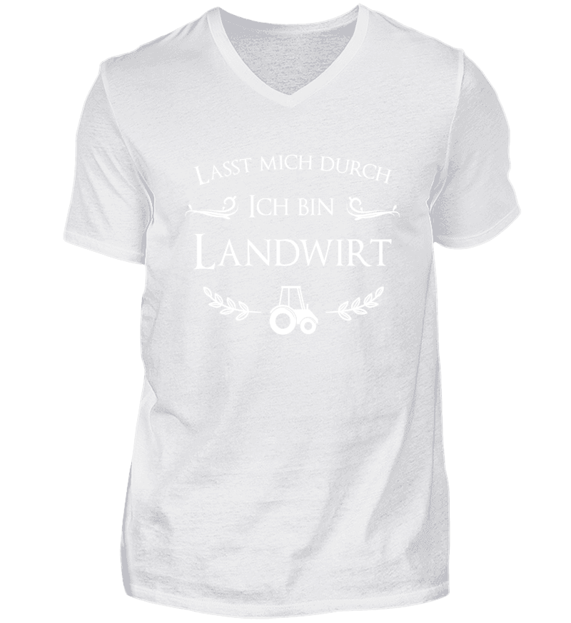 Men T-shirt with V-Neck