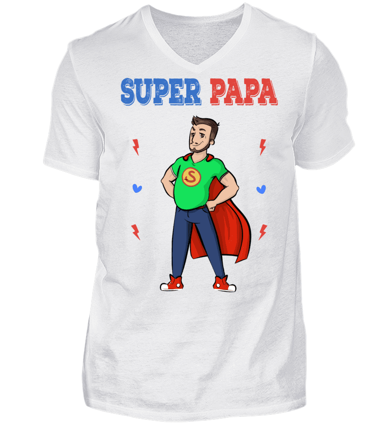 Men T-shirt with V-Neck