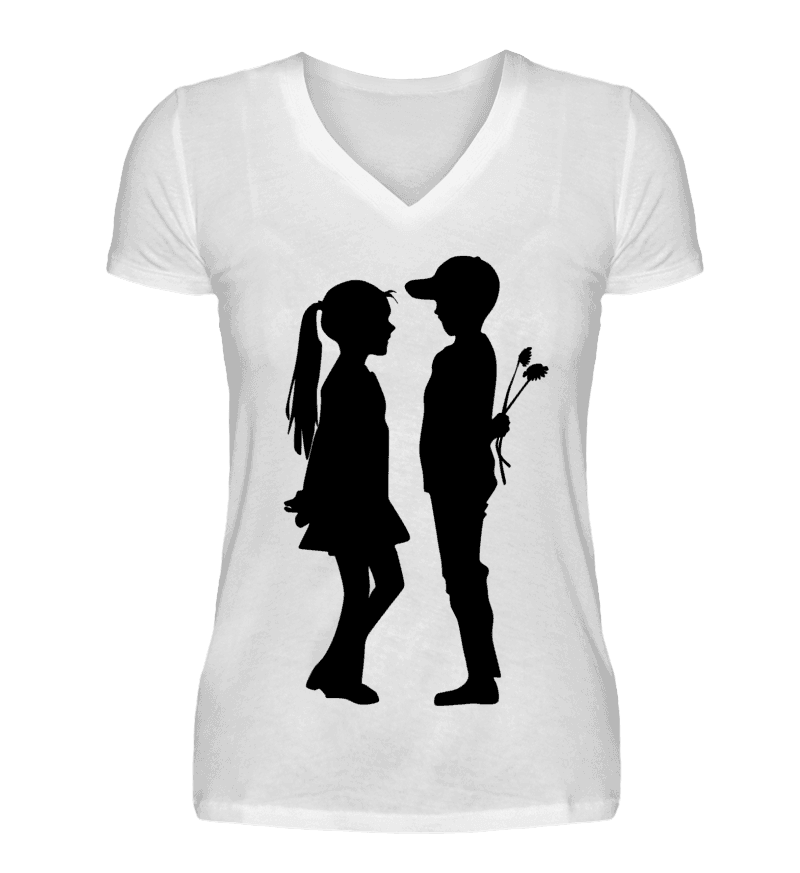 Women T-shirt with V-Neck