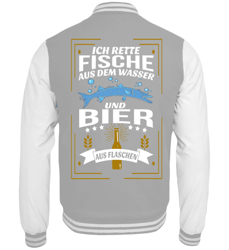 College Jacket with print on the backside