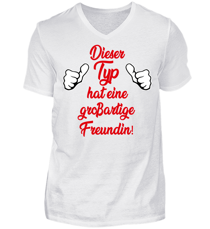 Men T-shirt with V-Neck