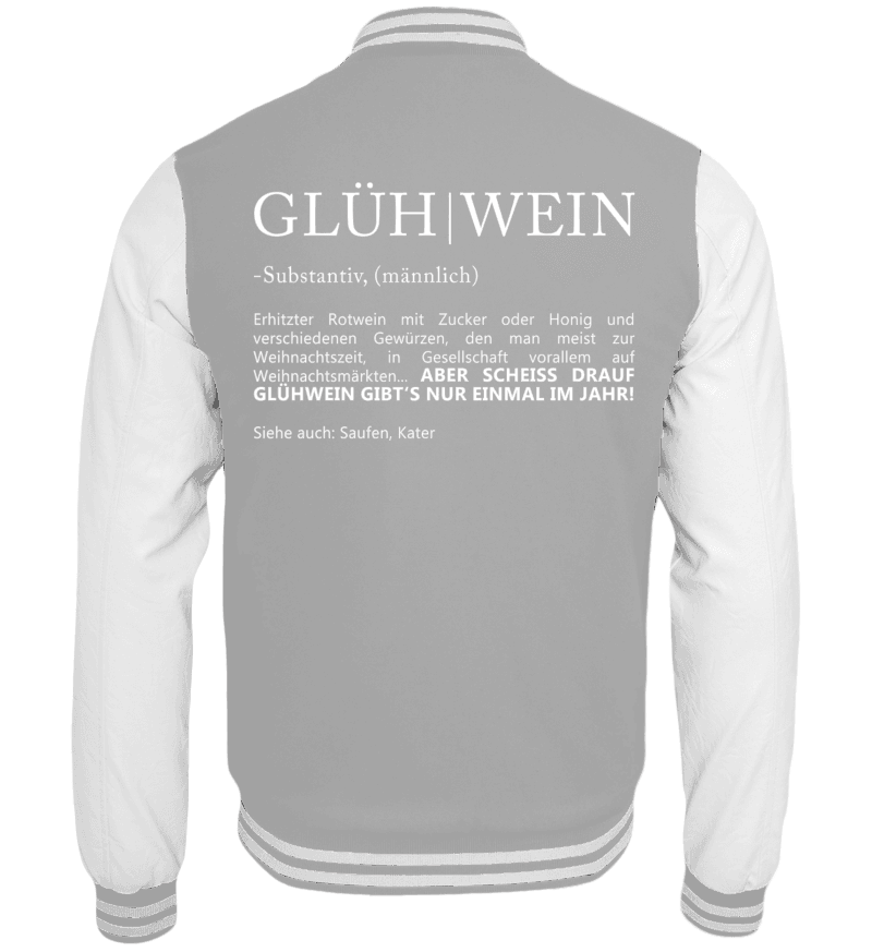 College Jacket with print on the backside