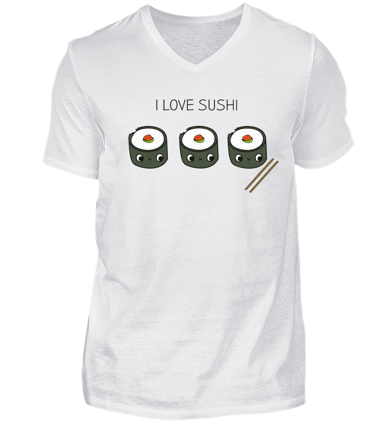 Men T-shirt with V-Neck
