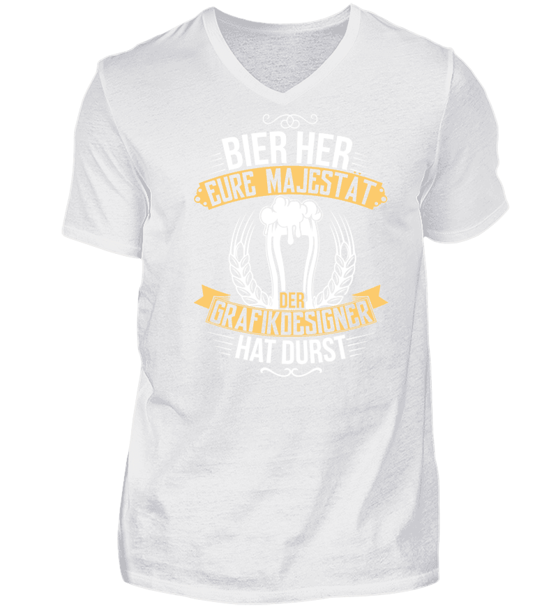 Men T-shirt with V-Neck