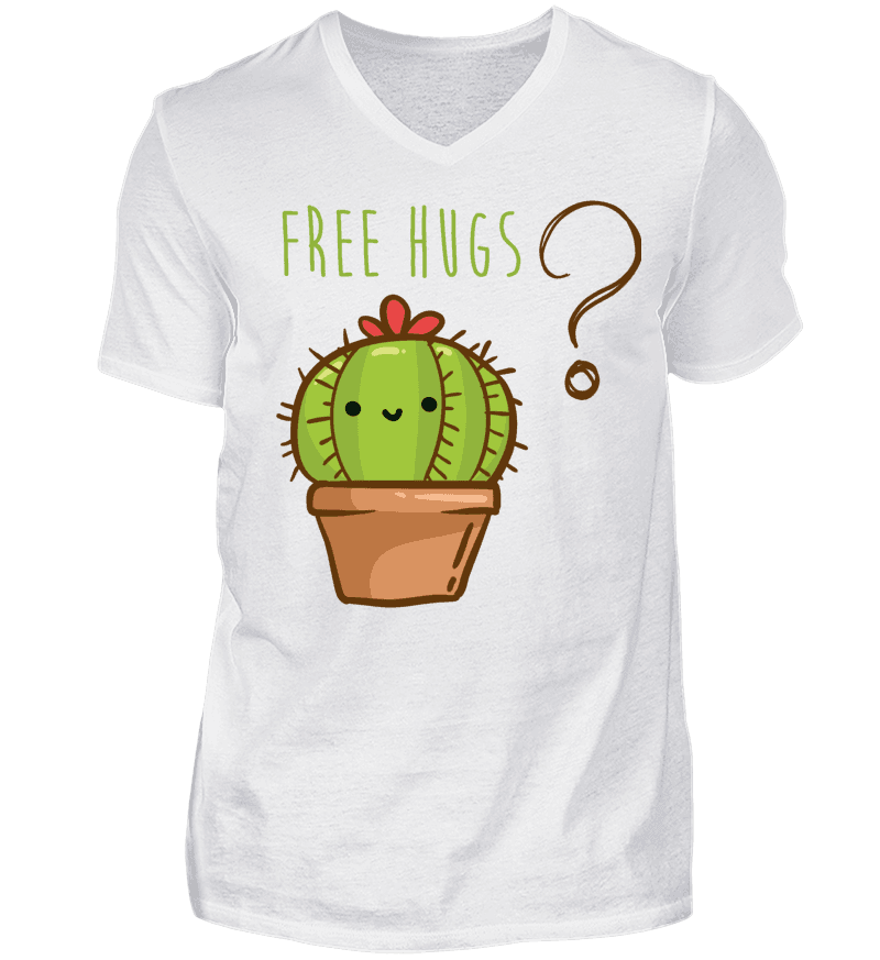 Men T-shirt with V-Neck