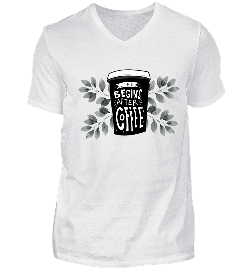Men T-shirt with V-Neck