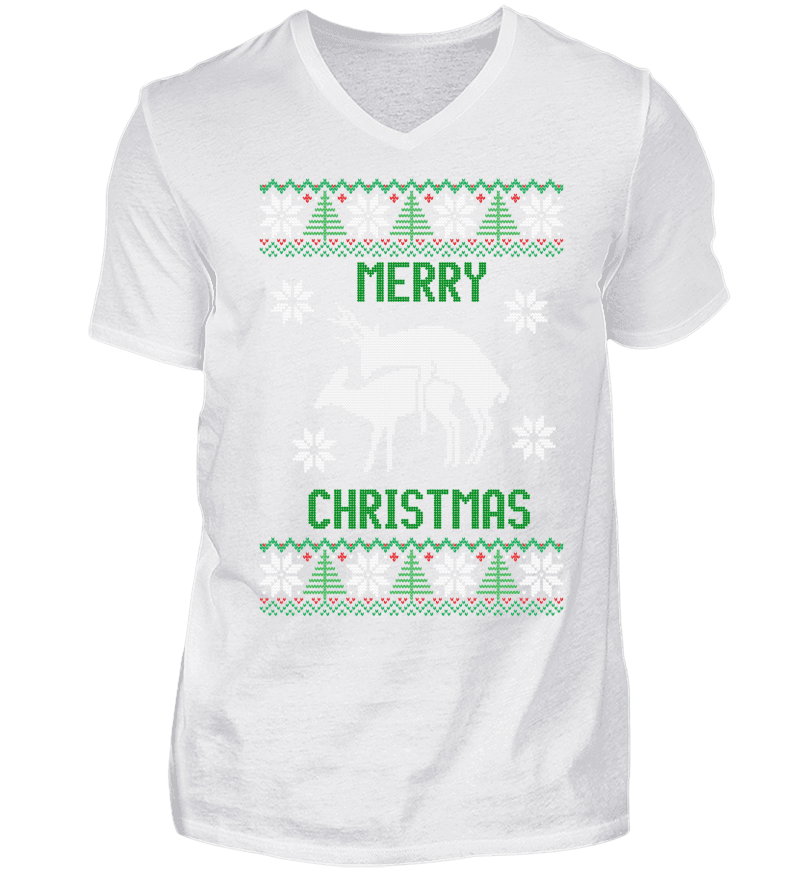 Men T-shirt with V-Neck