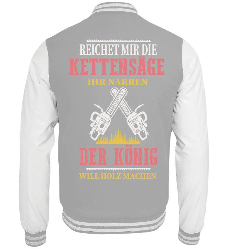 College Jacket with print on the backside