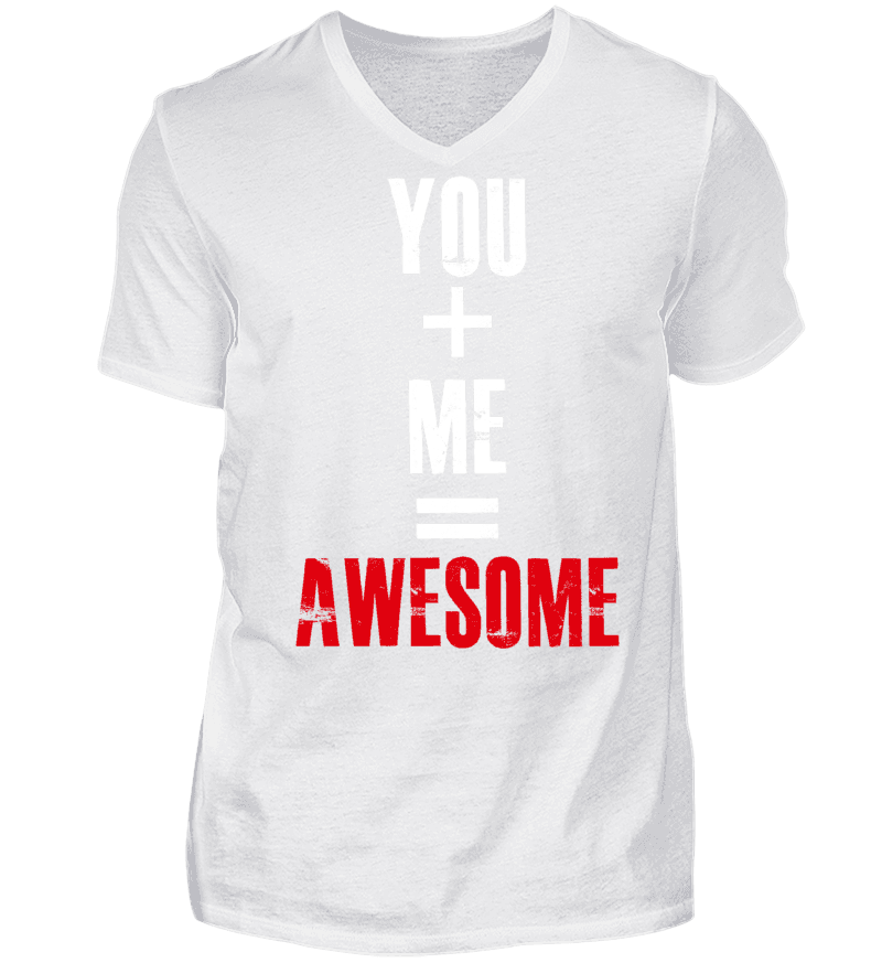Men T-shirt with V-Neck